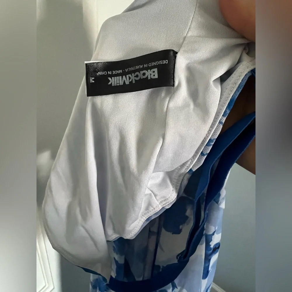 Blackmilk Rorschach Blue Handkerchief Dress - Picture 4 of 5